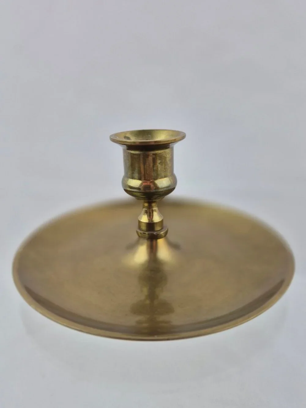 Vintage Brass Chamberstick Candle Holder vintage brass